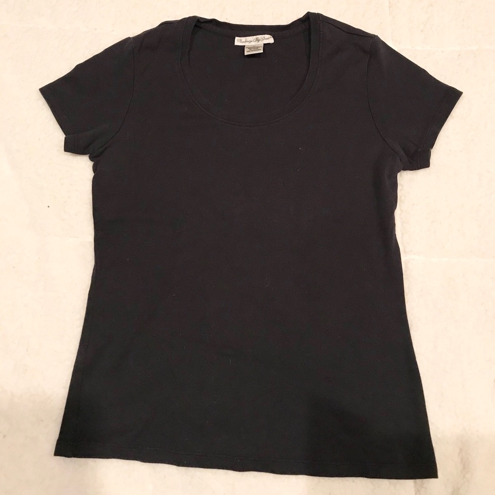 Medium Black Scoop neck T Shirt